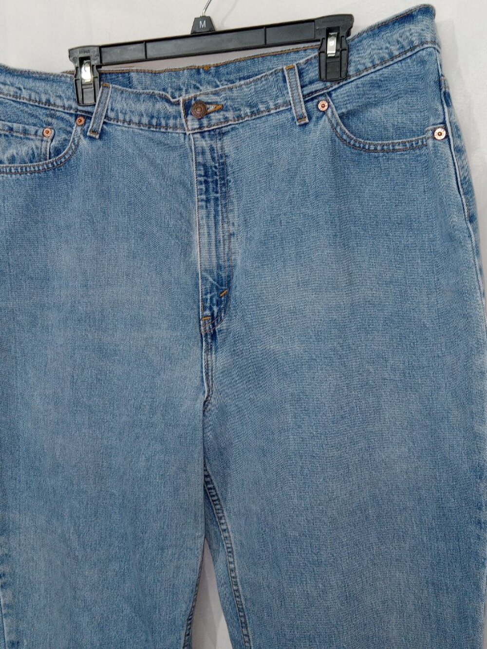 Vintage 90s Levi’s Mom Jeans USA Made High Rise Tapered Med Wash Two Pair Sz 20 - Picture 6 of 16